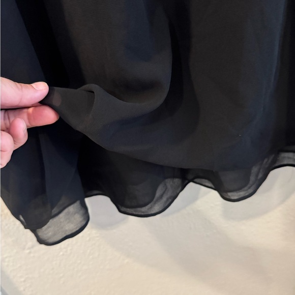 Banana Republic Black Mini Zip Front Dress size 12 - Picture 4 of 10